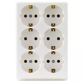   Gao asztali lámpa Asztali elosztó 6-os, kábel nélkül téglalap 0512387555