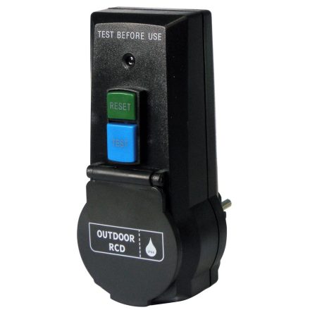 Gao design lámpa Fi relé csatlakozóaljzat formában teszt gombbal 0645H