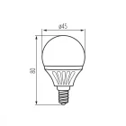 Kanlux LED izzó E14 5W 3000K