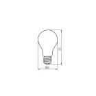 Kanlux LED izzó E27