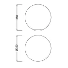 Mantra BALL 1388 kerti dekoráció fehér műanyag