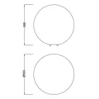 Mantra BALL 1394 kerti dekoráció fehér műanyag