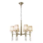 Mantra TIFFANY Dekoratív beltéri függőlámpa 3871 IP20 bronz Ø66cm mag 160cm