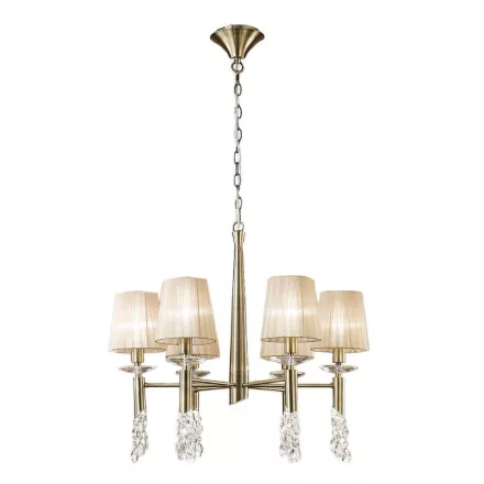 Mantra TIFFANY Dekoratív beltéri függőlámpa 3871 IP20 bronz Ø66cm mag 160cm
