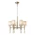 Mantra TIFFANY Dekoratív beltéri függőlámpa 3871 IP20 bronz Ø66cm mag 160cm