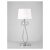 Mantra LOEWE CROMO 4636 asztali lámpa króm fehér fém textil
