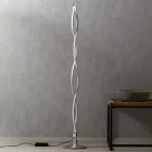 Mantra állólámpa SAHARA Dekoratív beltéri állólámpa LED, fényerőszabályozható 4861 LED IP20 ezüst Ø25cm mag 150cm