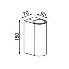 MANTRA KANDANCHÚ 7037 KÜLTÉRI FALI LÁMPA FEKETE
