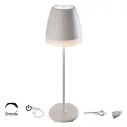 Mantra állólámpa K3 7116 kültéri állólámpa fehér led tölthető akkuval LED IP54 matt fehér Ø11cm mag 38cm