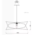Mantra függeszték POLINESIA kültéri függesztett lámpa 1 fényforrás E27 IP44 7130 bézs Ø60cm mag 150cm