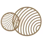 Mantra Collage 7235 fali lámpa arany fém