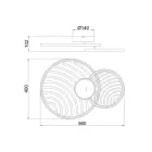 Mantra Collage 7235 fali lámpa arany fém