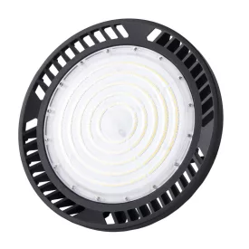   Mantra design lámpa URANO TEK UFO BAY LED FEKETE 200W 4000K 90º 7427 LED IP65 Ø30.1cm mag 17.8cm