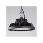 Mantra design lámpa URANO TEK UFO BAY LED FEKETE 200W 5000K 90º 7430 LED IP65 Ø30.1cm mag 17.8cm