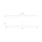 Mantra MORNE 7484 fürdőszoba fali lámpa fekete fekete alumínium alumínium