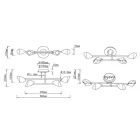 Mantra Capuccina 7582 mennyezeti lámpa fekete alumínium