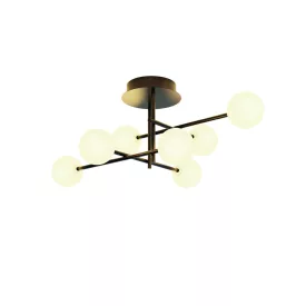   Mantra mennyezeti lámpa CELLAR Dekoratív beltéri mennyezeti lámpa, 7 fényforrásos 7632 IP20 fekete mag 28cm