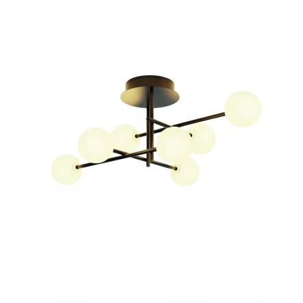 Mantra mennyezeti lámpa CELLAR Dekoratív beltéri mennyezeti lámpa, 7 fényforrásos 7632 IP20 fekete mag 28cm