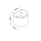 MANTRA DAVOS 7646 KÜLTÉRI FALI LÁMPA FEHÉR LED