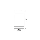 Mantra mennyezeti lámpa KANDANCHU kültéri mennyezeti lámpa kültéri GU10 1 fényforrás IP54 7900 fehér Ø6cm mag 10.5cm
