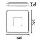  MANTRA COIN 7927 MENNYEZETI LÁMPA ARANY LED DIMMABLE