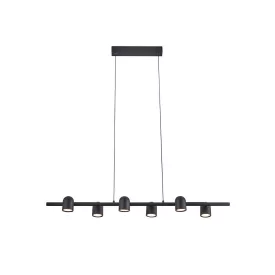   Mantra design lámpa IOS TEK lineáris világítás GU10 6 lámpa 7937 IP20 fekete mag 150cm kábel 1.5m