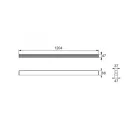 Mantra mennyezeti lámpa HANOK TEK mennyezeti lámpa LED 38W 4000K 110º 7948 LED IP20 fekete mag 6.8cm