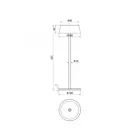 Mantra kültéri lámpa K4 kültéri lámpa kültéri 7986 LED IP54 fekete Ø9cm mag 32.5cm