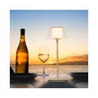 Mantra asztali lámpa K4 7988 kültéri asztali lámpa fehér LED IP54 Ø13.4cm mag 35cm