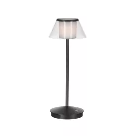   Mantra asztali lámpa 7989 K4 kültéri asztali lámpa fekete LED IP54 Ø13.4cm mag 35cm