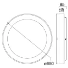 MANTRA NISEKO 8028 MENNYEZETI LÁMPA ARANY LED