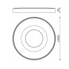 Mantra mennyezeti lámpa COIN Dekoratív beltéri mennyezeti lámpa LED 100W 2700K-5000K távirányítóval 8036 LED IP20 arany Ø65cm mag 7cm