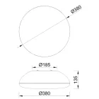 Mantra mennyezeti lámpa KAZZ Dekoratív beltéri mennyezeti lámpa 4 fényforrással 8131 IP20 fehér Ø38cm mag 13.5cm