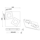 MANTRA DALIA 8163 MENNYEZETI LED LÁMPA ROZSDA-ARANY