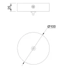 Mantra mennyezeti lámpa ELSA Dekoratív beltéri mennyezeti csésze 5L 8272 IP20 króm Ø62cm mag 3cm