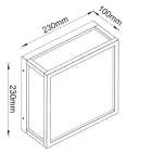 Mantra mennyezeti lámpa UTAH kültéri mennyezeti lámpa kültéri E27 2 fényforrás IP65 8380 corten mag 10cm