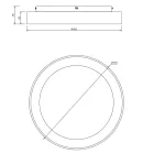 Mantra mennyezeti lámpa NISEKO II dekoratív beltéri mennyezeti lámpa LED, fényerőszabályozható 8581 LED IP20 fekete Ø50cm mag 9.6cm