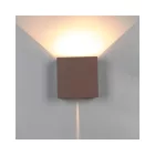 Mantra fali lámpa DAVOS kültéri fali lámpa kültéri LED* 2*10W 2700K DIM CORTEN 8612 LED IP65 mag 15cm