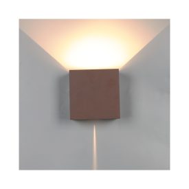   Mantra fali lámpa DAVOS kültéri fali lámpa kültéri LED* 2*10W 2700K DIM CORTEN 8612 LED IP65 mag 15cm