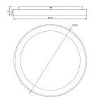 Mantra mennyezeti lámpa NISEKO II dekoratív beltéri mennyezeti lámpa LED, fényerőszabályozható 8638 LED IP20 fehér Ø78cm mag 9.5cm