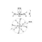 Mantra mennyezeti lámpa ADN dekoratív beltéri kis mennyezeti lámpa LED, fényerőszabályozható 8653 LED IP20 fehér Ø65.8cm mag 30cm