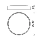 Mantra mennyezeti lámpa CUMBUCO II TEK mennyezeti lámpa LED 30W fa CCT 8837 LED IP20 faipari Ø38cm mag 13cm