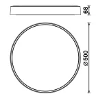 Mantra mennyezeti lámpa CUMBUCO II TEK mennyezeti lámpa LED 40W fa CCT 8840 LED IP20 faipari Ø48cm mag 13cm