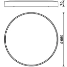 Mantra mennyezeti lámpa CUMBUCO II TEK mennyezeti lámpa LED 50W fehér CCT 8841 LED IP20 Ø65cm mag 13cm