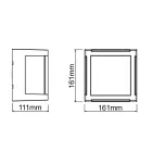Mantra mennyezeti lámpa CREEK kültéri mennyezeti/fali lámpa kültéri Corten LED IP65 15W CCT 8853 LED