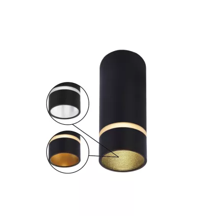 Mantra mennyezeti lámpa SPLIT TEK MENNYEZETI S MINI GU10 FEKETE 8879 IP20 Ø4cm mag 10cm