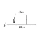 Mantra design lámpa MECA TEK LINEÁLIS LÁMPA 25W 4000K FEHÉR