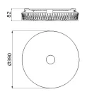 Mantra mennyezeti lámpa FROZEN dekoratív beltéri PLAFON LED DIMABLE BLANCO REDONDO 38CM - LED