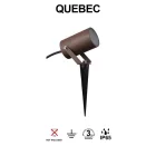 Mantra kültéri lámpa QUEBEC kültéri SPIKE OUTDOOR IP65 GU10 SÖTÉTSZÜRKE