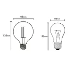 Mantra LED izzó G95 E27 8W 2200K Ø9.5cm